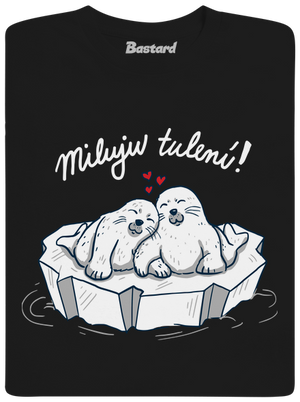 Miluju tulení dětské tričko Black