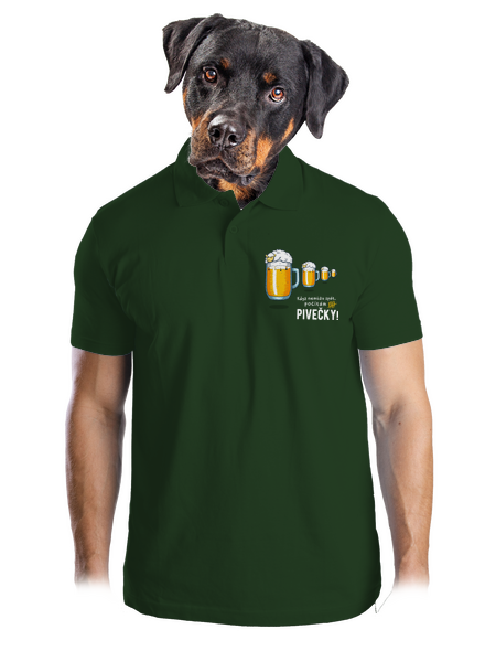 Pivečka pánská polokošile Bottle Green Mal