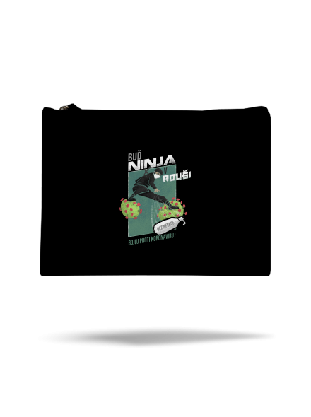 Ninja v rouši taštička Black