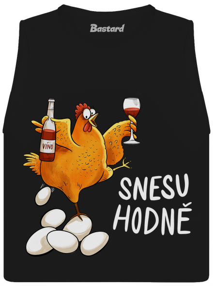 Snesu hodně dámské tílko volné Black