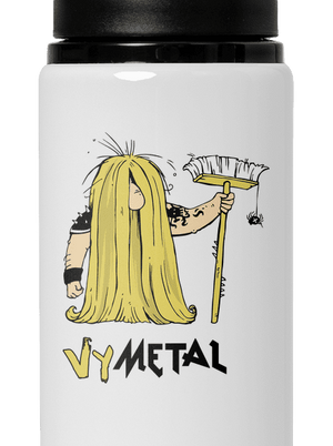 Metalista lahev na vodu White