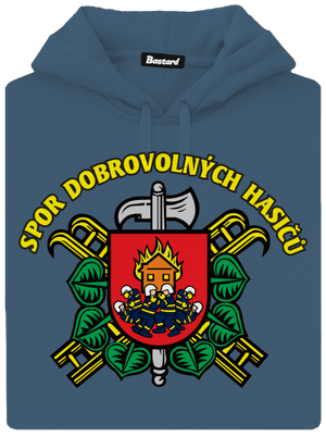 Spor dobrovolných hasičů dámská mikina klokanka Denim