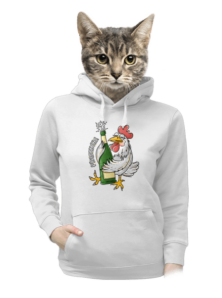 Prosekoko dámská mikina klokanka White