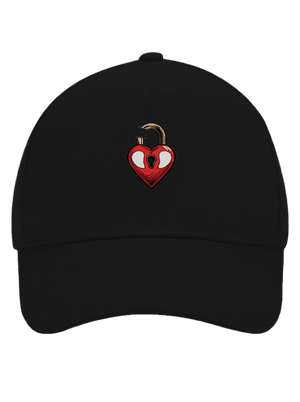 Zámek lásky kšiltovka baseballka Black