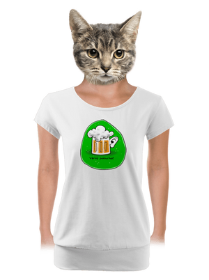 dámské tričko s lemem