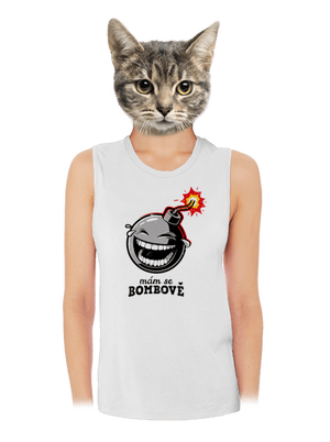 Mám se bombově dámské tílko volné White