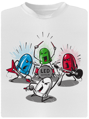 Led Zeppelin dětské sportovní tričko White