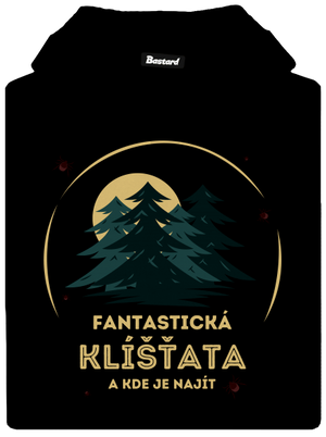 Fantastická klíšťata pánská mikina klokanka Black