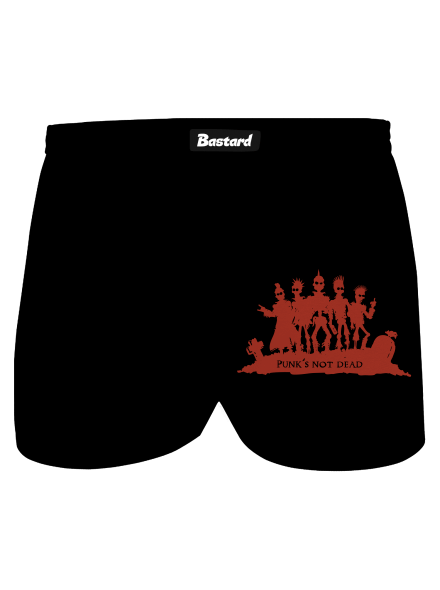 Punks Not Dead pánské trenky Black