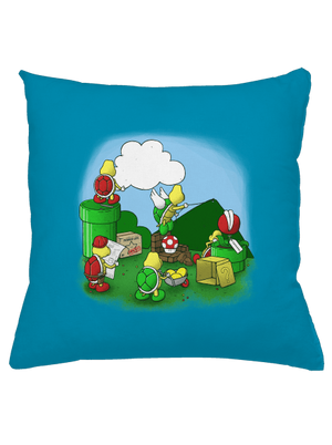 Jak se staví nový level? polštář Blue Turquoise