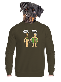 unisex mikina bez kapuce