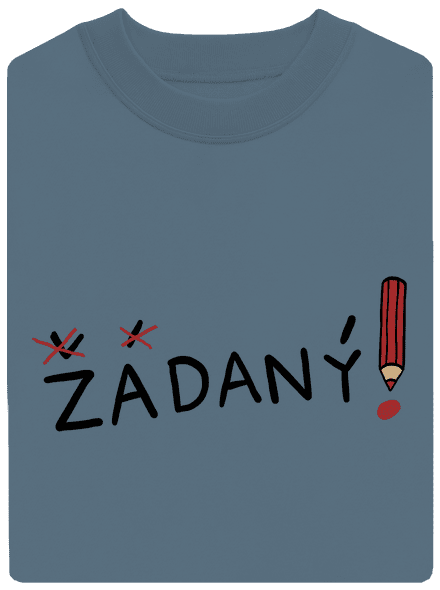 Zadaný a zadaná unisex mikina bez kapuce Nordic Blue