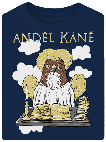 Anděl Káně unisex tričko oversized Midnight Blue