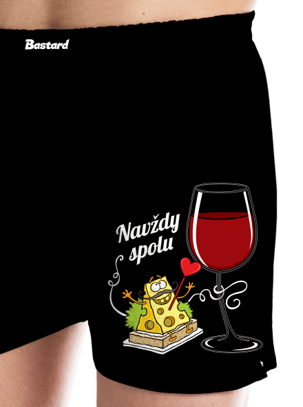 Navždy spolu pánské trenky Black