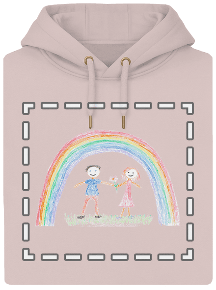 Dětské kresby - nahraj vlastní unisex mikina premium Rose Chalk
