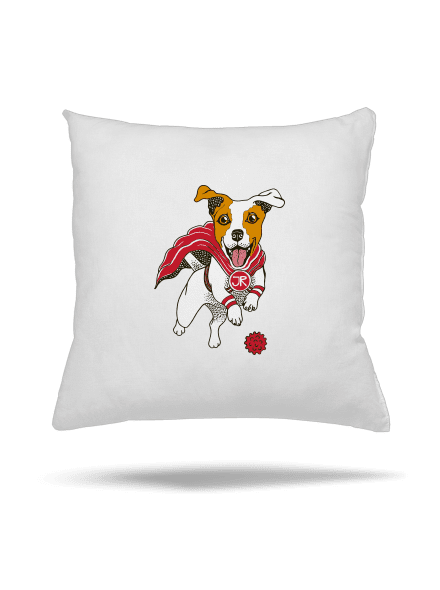 Jack Russell polštář White