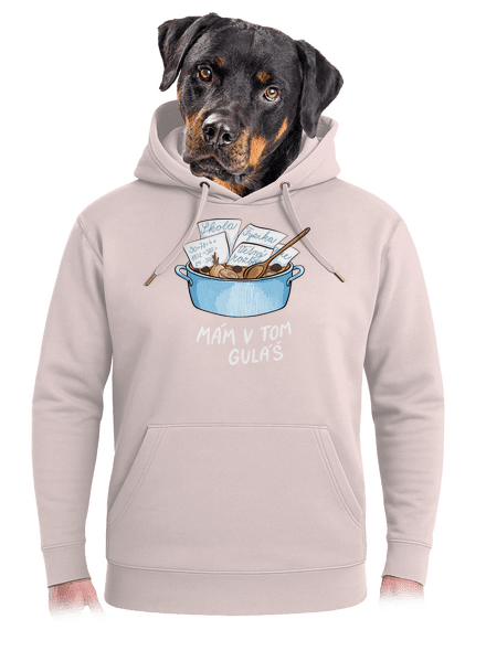 Mám v tom guláš unisex mikina premium Rose Chalk