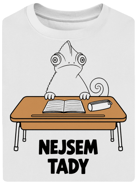 Nejsem tady unisex tričko oversized White