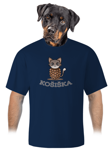 Košiška unisex tričko oversized Midnight Blue