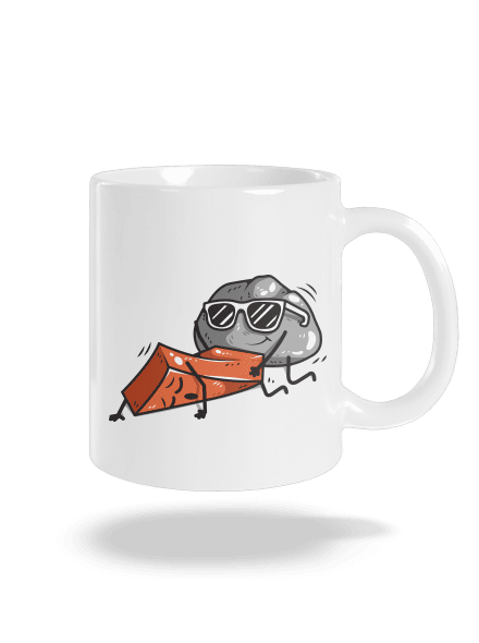 Kámen š**á cihlu klasický hrnek White