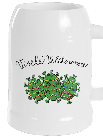Veselé Velikoronoce půllitr White