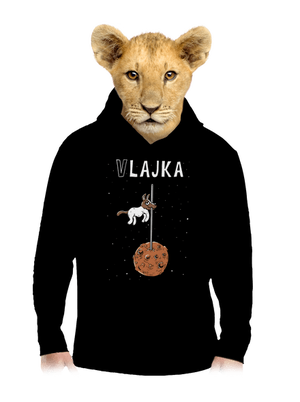 Vlajka dětská mikina klokanka Black