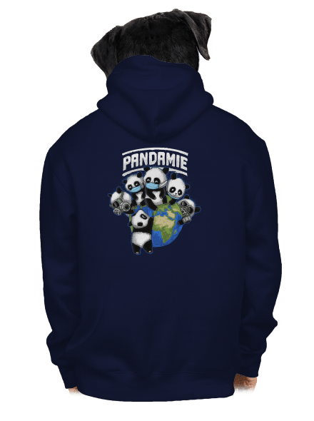 Pandamie pánská mikina na zip Navy