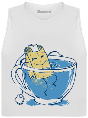 Relax dámské tílko volné White