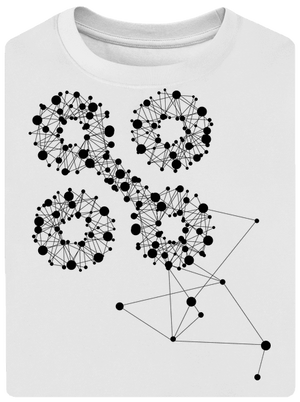 NYX Síť 15 let – černý potisk unisex tričko oversized White