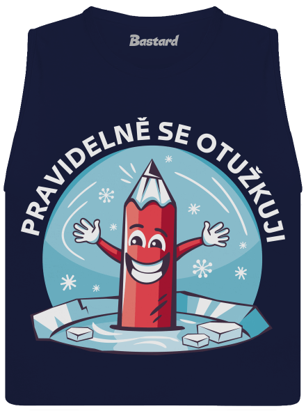 Pravidelně se otužkuji dámské tílko volné Navy