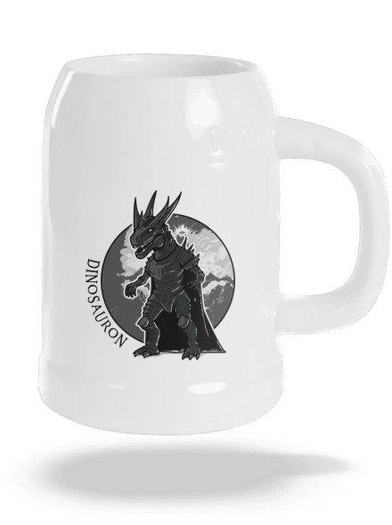 Dinosauron půllitr White