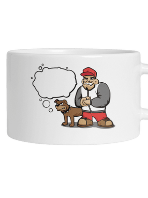 Nekoušu hrnek makronka White