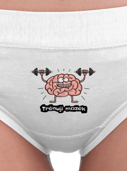 Trénuji mozek dámské kalhotky White