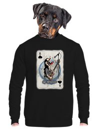 unisex mikina bez kapuce