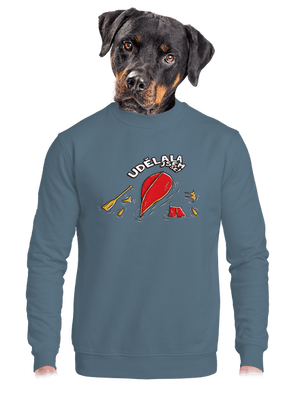 Udělal jsem se unisex mikina bez kapuce Nordic Blue