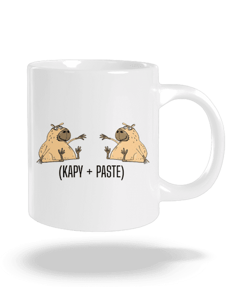 Kapy paste velký hrnek White