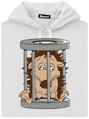 Ježeček v kleci dámská mikina klokanka White