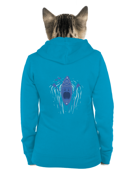 Ahhhh! dámská mikina na zip Blue Atol