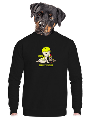 unisex mikina bez kapuce