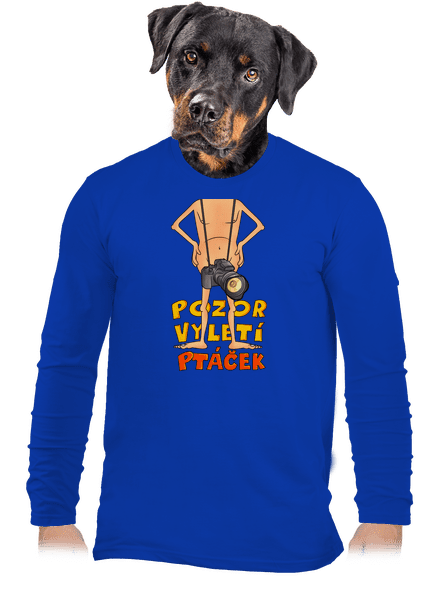 Vyletí ptáček pánské dlouhý rukáv Royal Blue