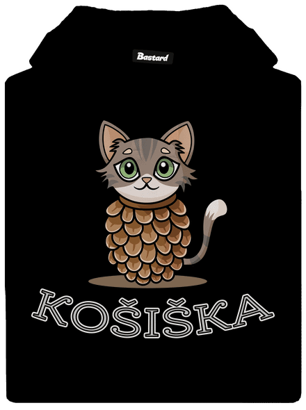 Košiška pánská mikina klokanka Black