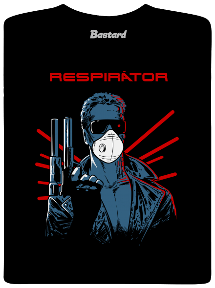 Respirátor pánské dlouhý rukáv Black