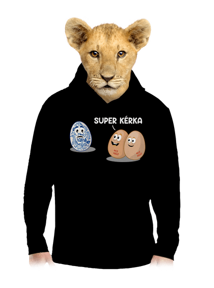 Super kérka dětská mikina klokanka Black
