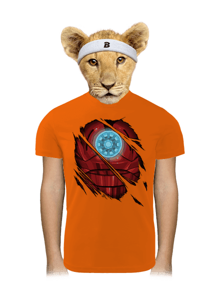 Ironman dětské sportovní tričko Neon Orange