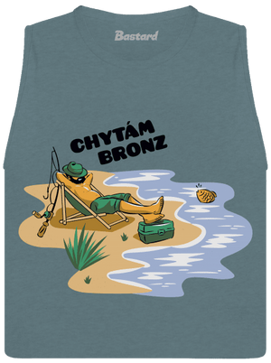 Chytám bronz dámské tílko volné Heather Deep Teal