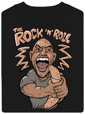 Rock and roll unisex mikina bez kapuce Black