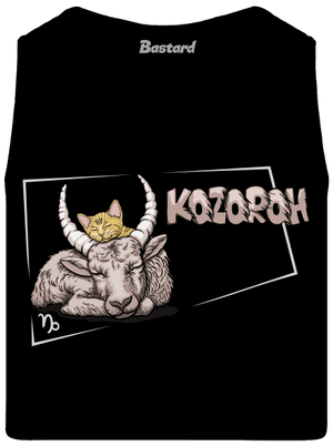 Kočičí horoskop: Kozoroh pánské tílko Black