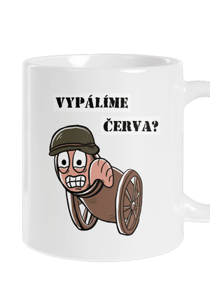 Vypálíme červa? klasický hrnek White