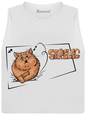 Kočičí horoskop: Střelec dámské tílko volné White