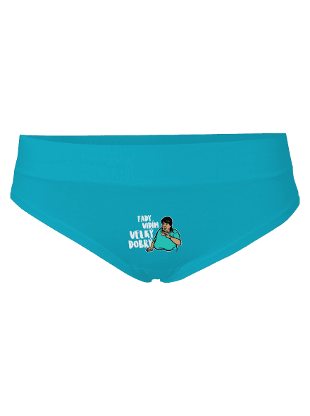 Velký dobrý dámské kalhotky Turquoise